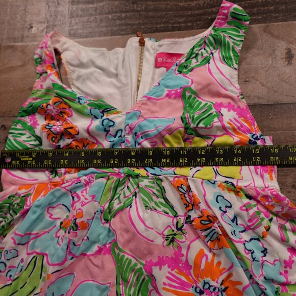 Lilly Pulitzer for Target Women’s Large Tropical Floral Sleeveless Tunic Top - Picture 3 of 10